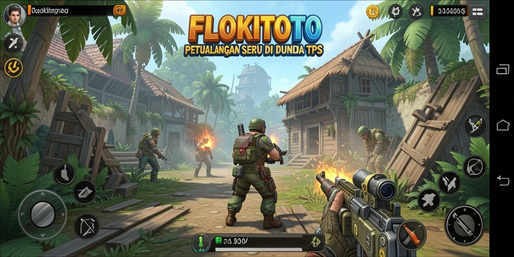 Screenshot menunjukkan aksi mendebarkan dalam gameplay TPS.