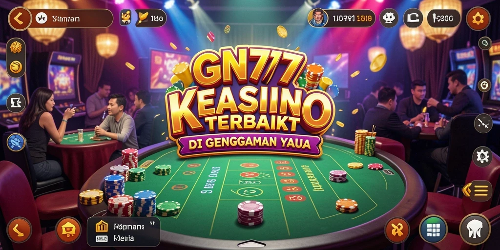Screenshot gameplay GN777 menampilkan berbagai permainan kasino yang menarik.
