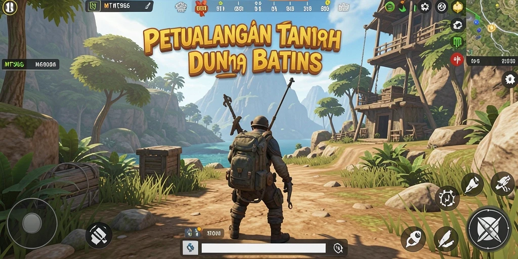 Screenshot gameplay yang mengesankan dari MT966 dalam dunia terbuka.