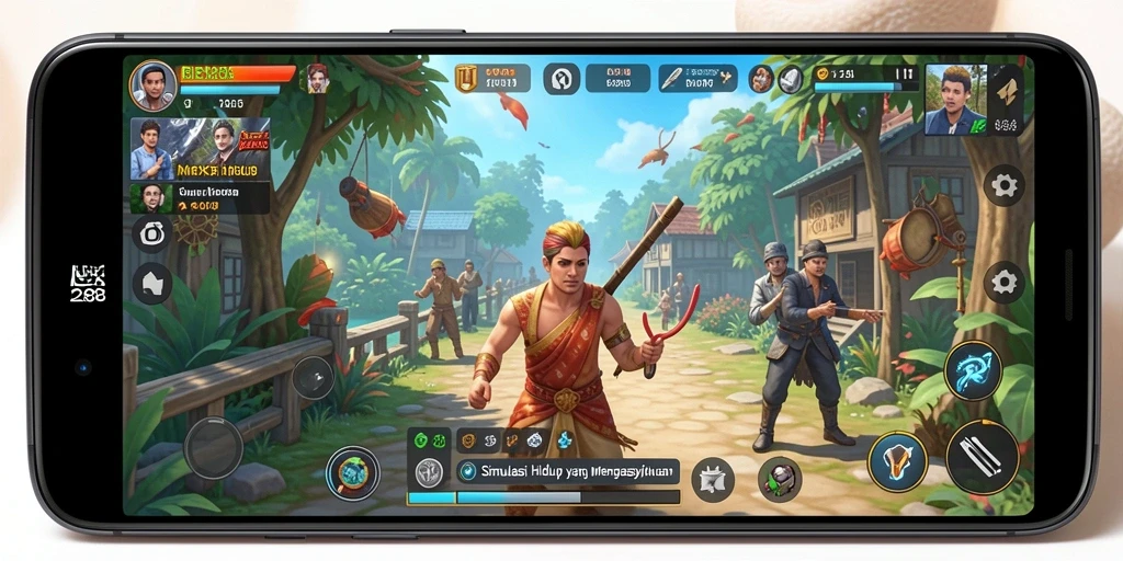 Tampilan gameplay menarik di NEX288 yang menunjukkan simulasi kehidupan.