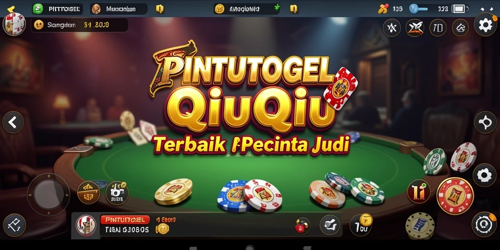 Tampilan gameplay seru di PINTUTOGEL dengan aksi QiuQiu yang mendebarkan.