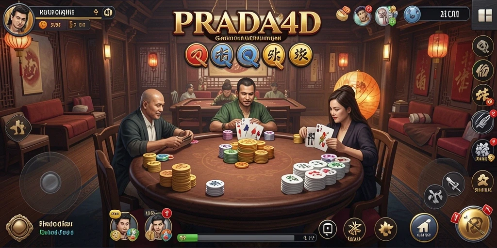 Tampilan menarik dari gameplay seru QiuQiu di PRADA4D.