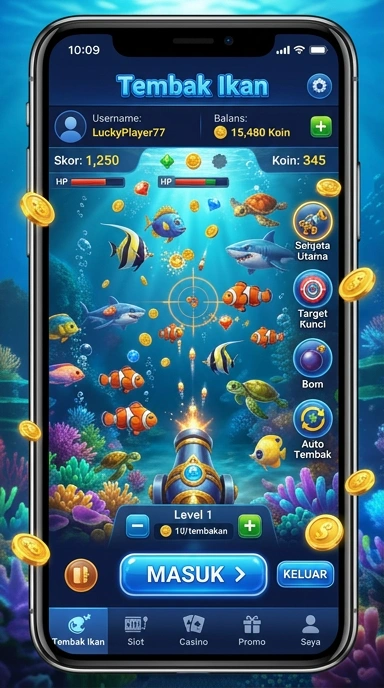 Screenshot antarmuka pengguna maxslot yang mudah digunakan.
